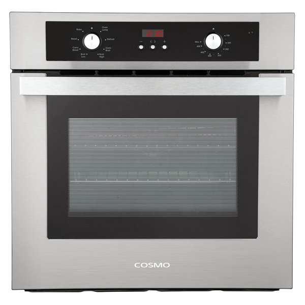 Cosmo 24" 2 Cubic Feet Stainless Steel Electric Convection Wall Oven